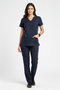 Women's 4-Pocket Scallop Neck Scrub